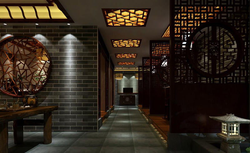 传统中式茶馆装修设计效果图